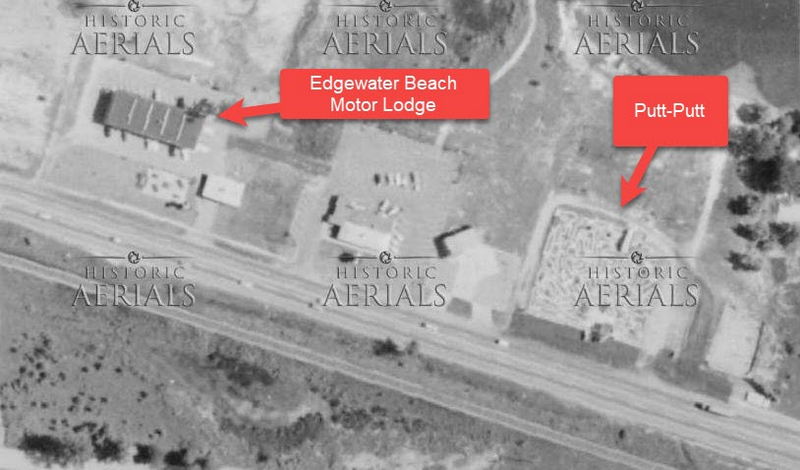 Edgewater Beach Motor Lodge - 1964 Aerial (newer photo)